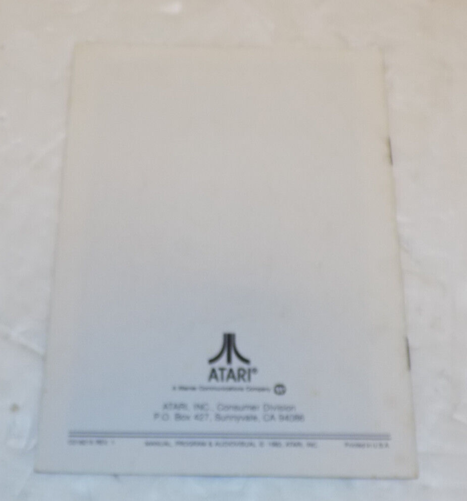 Atari Yars' Revenge The Qotile Ultimatum Video Game Instruction Manual 1982