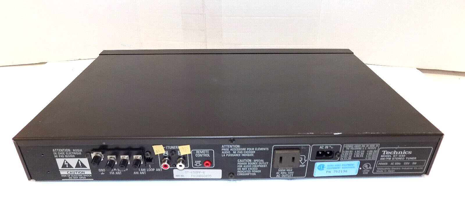 Technics ST-K50 AM/FM Radio Stereo Tuner Deck Black 