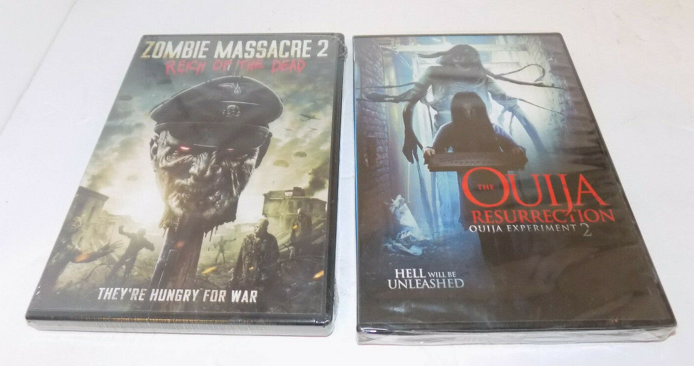 Zombie Massacre 2 And Ouija Resurrection Ouija Experiment 2 Horror Movie DVDs
