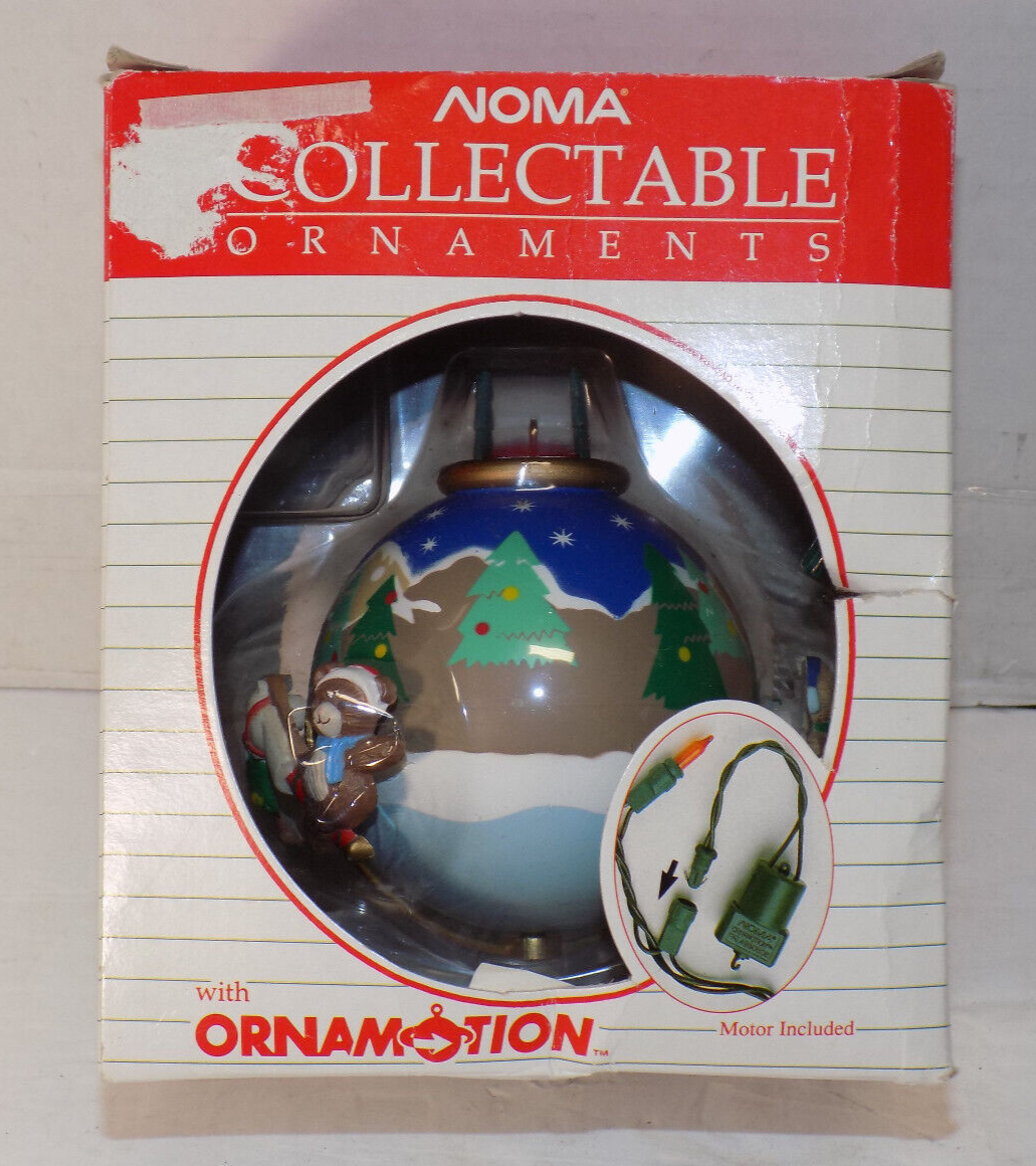 Noma ORNAMOTION Collectible Christmas Ornament Trees Bears Santa Gifts