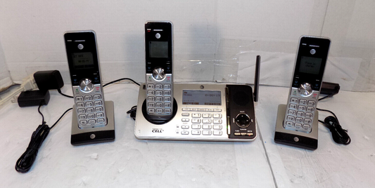 AT&T  TL96456 3 Handset Cordless Phones Connect to Cell Answering Phone System
