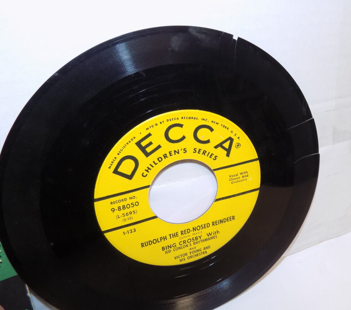 Bing Crosby- Rudolph The Red Nosed Reindeer/The Teddy Bear's, Decca Records.