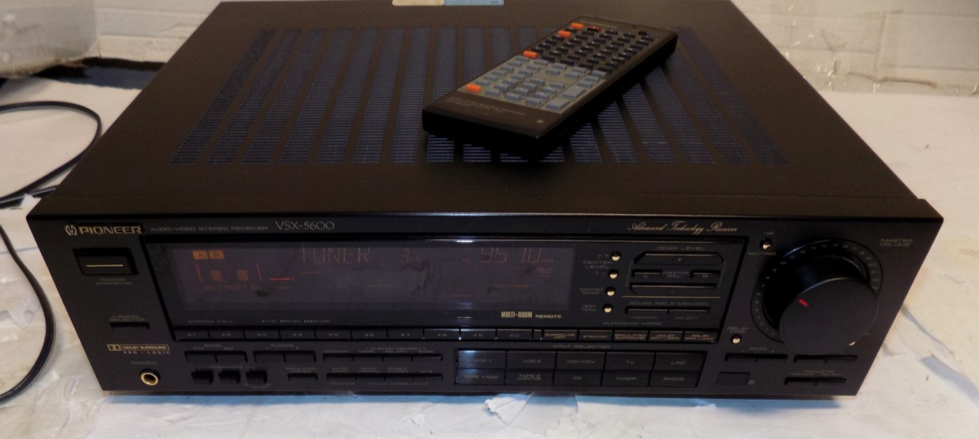Pioneer VSX-5600 Audio Video Stereo Receiver Dolby Phono Input Bundle
