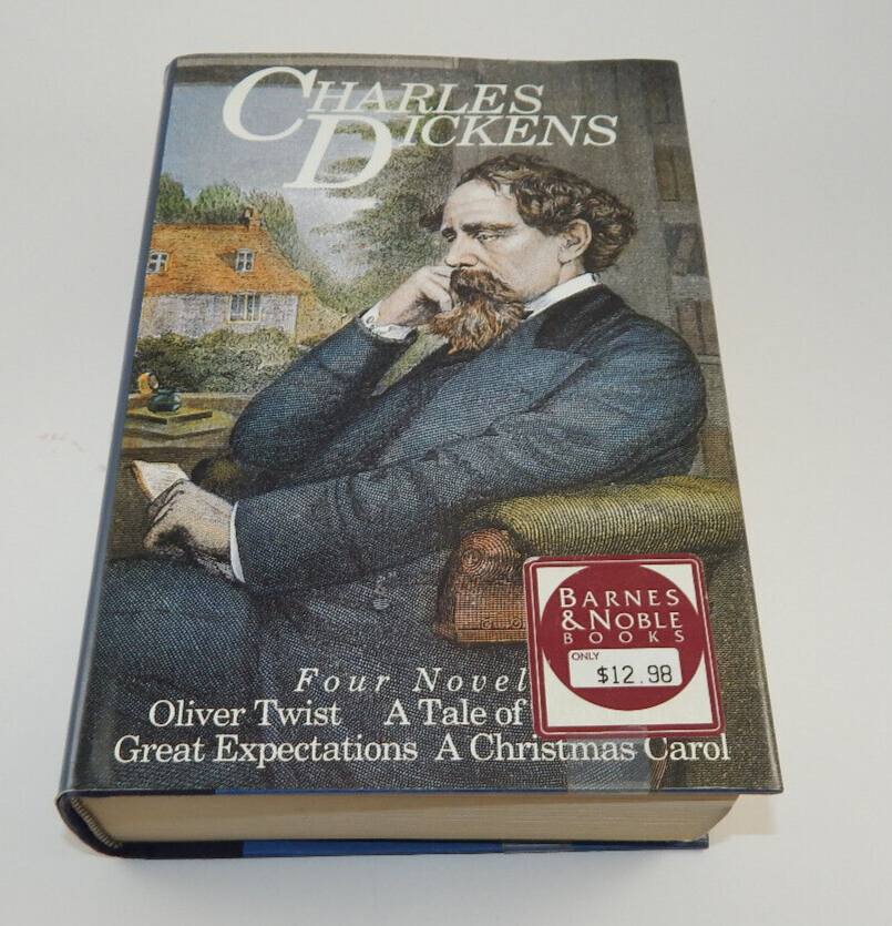 Charles Dickens Four Novels 1992 HC DJ Barnes Noble Edition