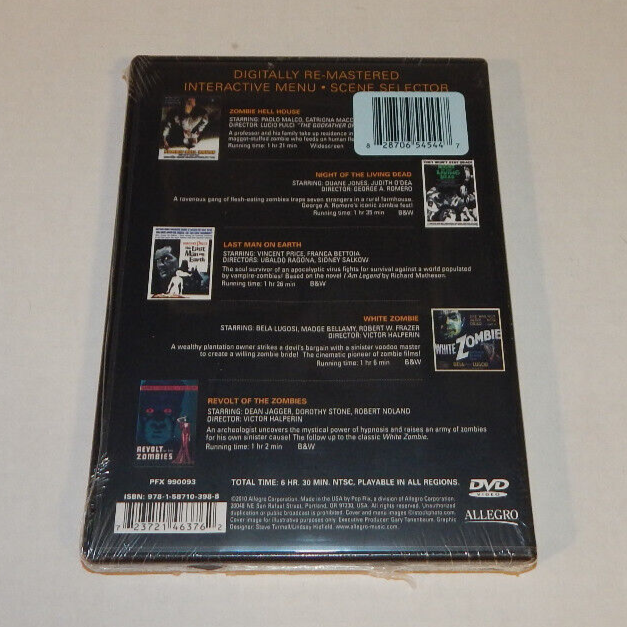 Night of the Zombies Classic Horror Collection 2 Disc Set Horror Sealed