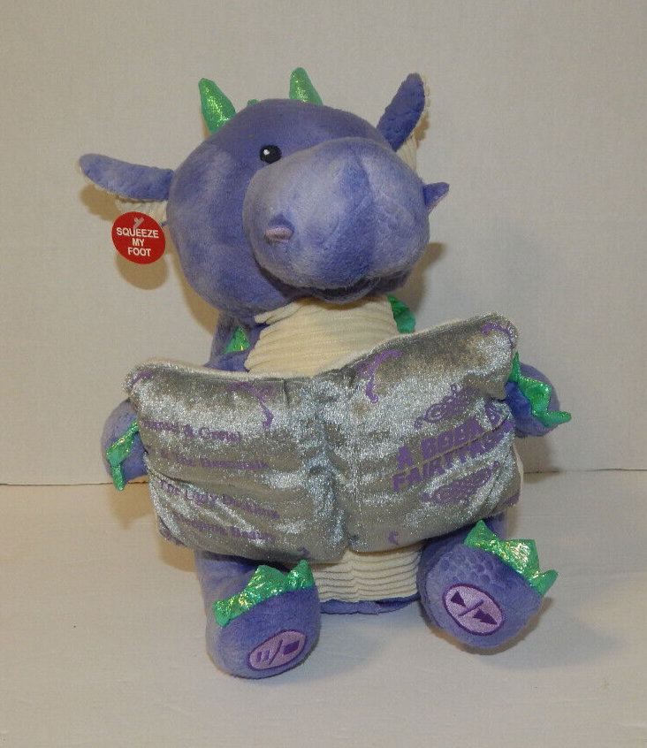 Cuddle Barn Dalton The Storytelling Dragon Plush Lights Up Moves Reads 5 Stories