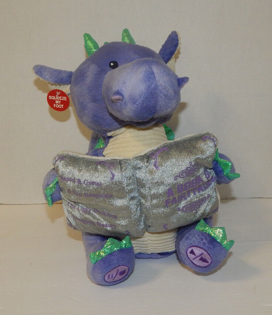 Cuddle Barn Dalton The Storytelling Dragon Plush Lights Up Moves Reads 5 Stories