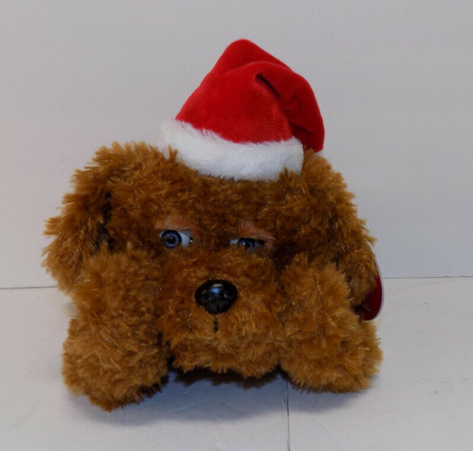 Winter Wonder 11" Animated Singing Christmas Dog White Christmas Blinking Dog