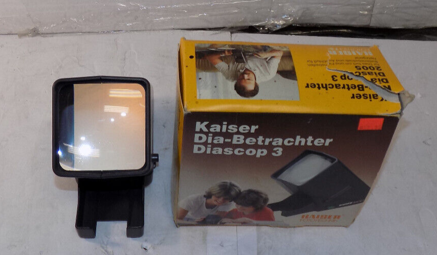 Kaiser Diascop 3 Vintage Photo Slide Viewer Picture Slide Light Box Works