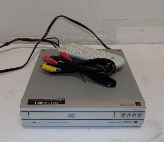 Philco Compact Single Disk CD DVD Player Model DP100HH8