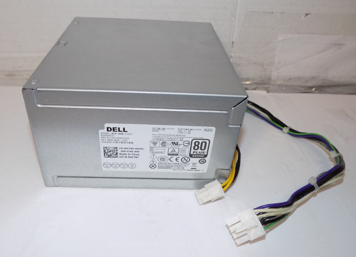 Dell Power Supply 290 Watt Model B290EM-01 DP/N 0HCTRF
