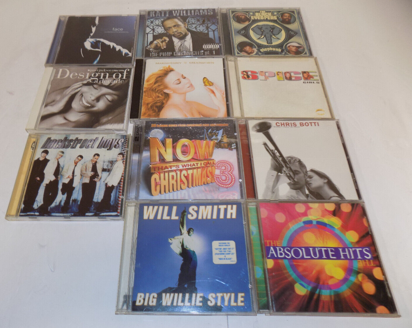 Mixed Lot of 11 CDs Rock Pop Hip Hop Comedy Soft Rock Jazz Christmas