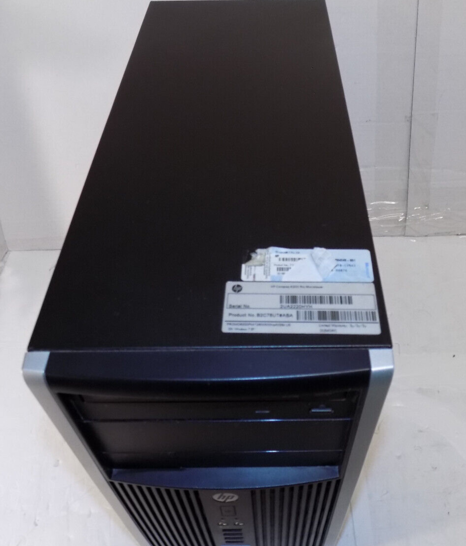 HP Desktop 6200 Pro i7-2600 SFF 8GB RAM 256GB SSD 640 HDD Windows 10