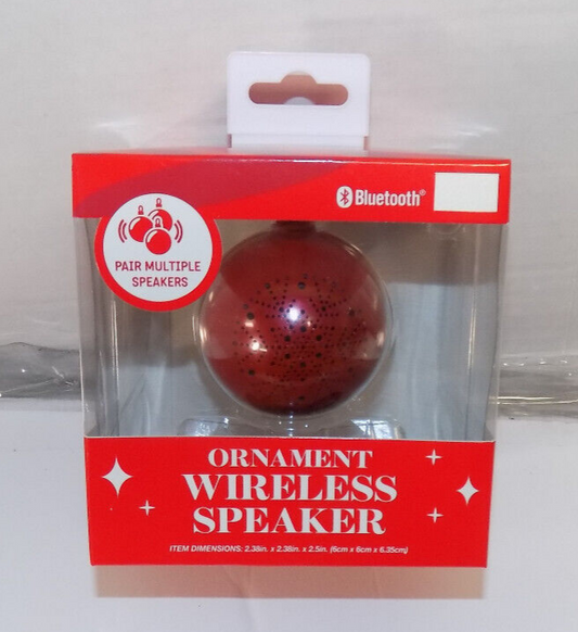 Vivitar Bluetooth Ornament Wireless Speaker Red New