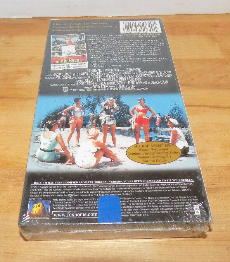 South Pacific Sealed VHS Tape Rogers & Hammerstein New Sealed