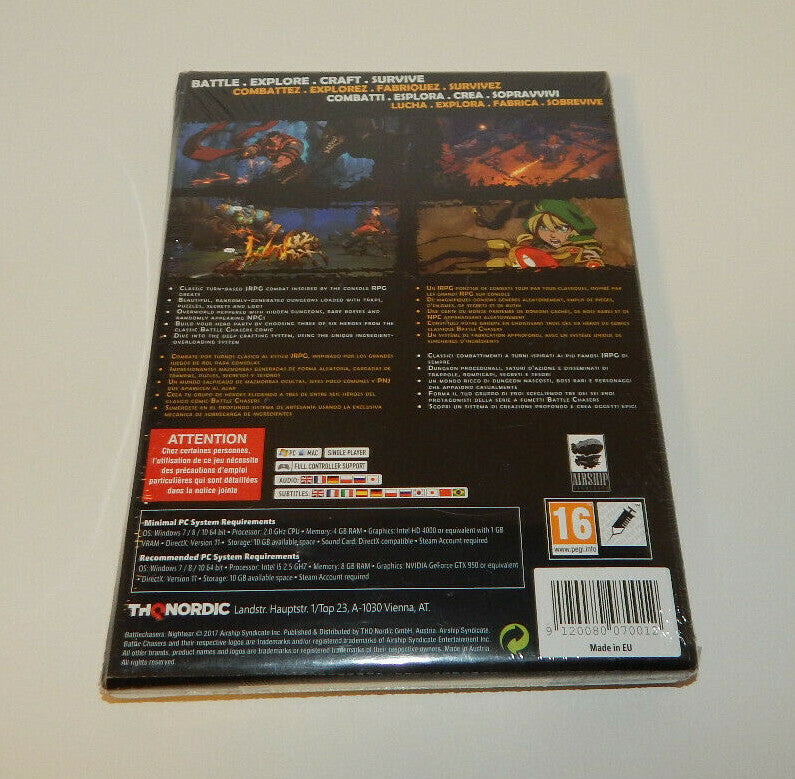 Battle Chasers Nightwar (UK Import) PC Game Sealed