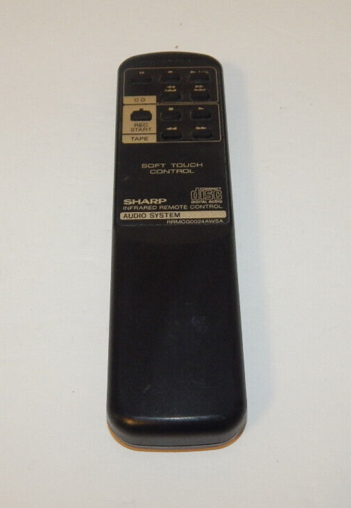 Sharp RRMCG0024AWSA Remote Control For Sharp CD Player IR Tested