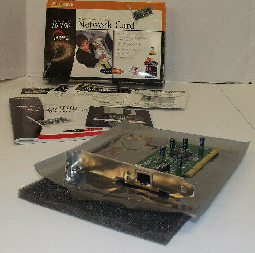 NIP Linksys NC100 Version 2.1 Ethernet 10/100 Network Card