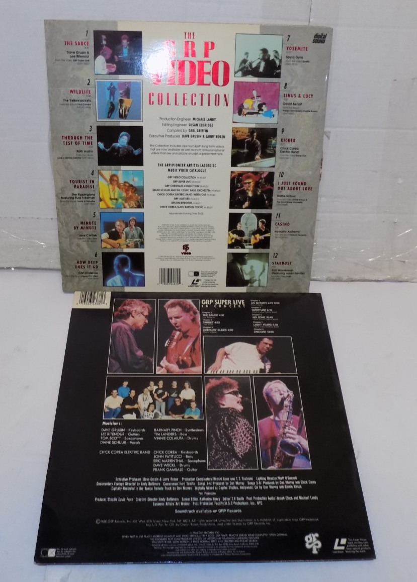 The GRP Video Collection & GRP Super Live In Concert Laser Disc Video
