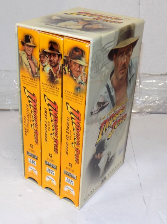 The Adventures of Indiana Jones Trilogy 3 VHS Box Set