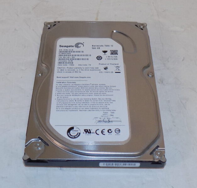 Seagate Barracuda 7200.12 500 GB Internal Hard Drive 3.5" ST3500418AS