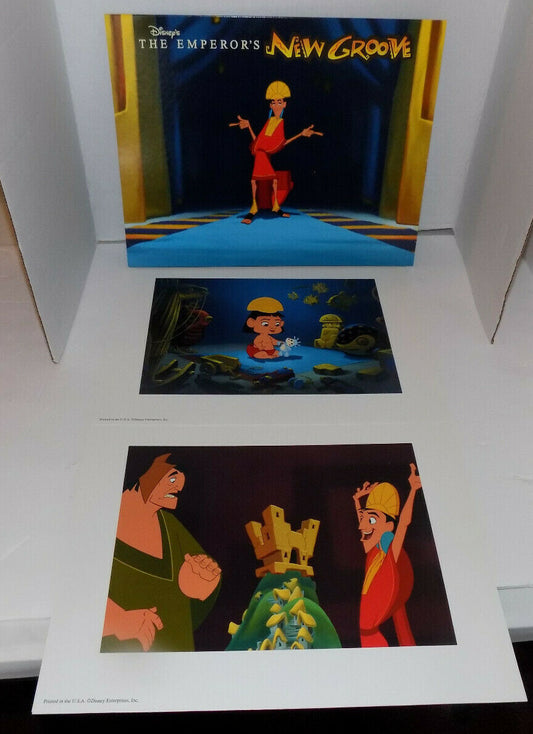 Disney's The Emperor's New Groove Exclusive Lithograph Portfolio Set Of Four 