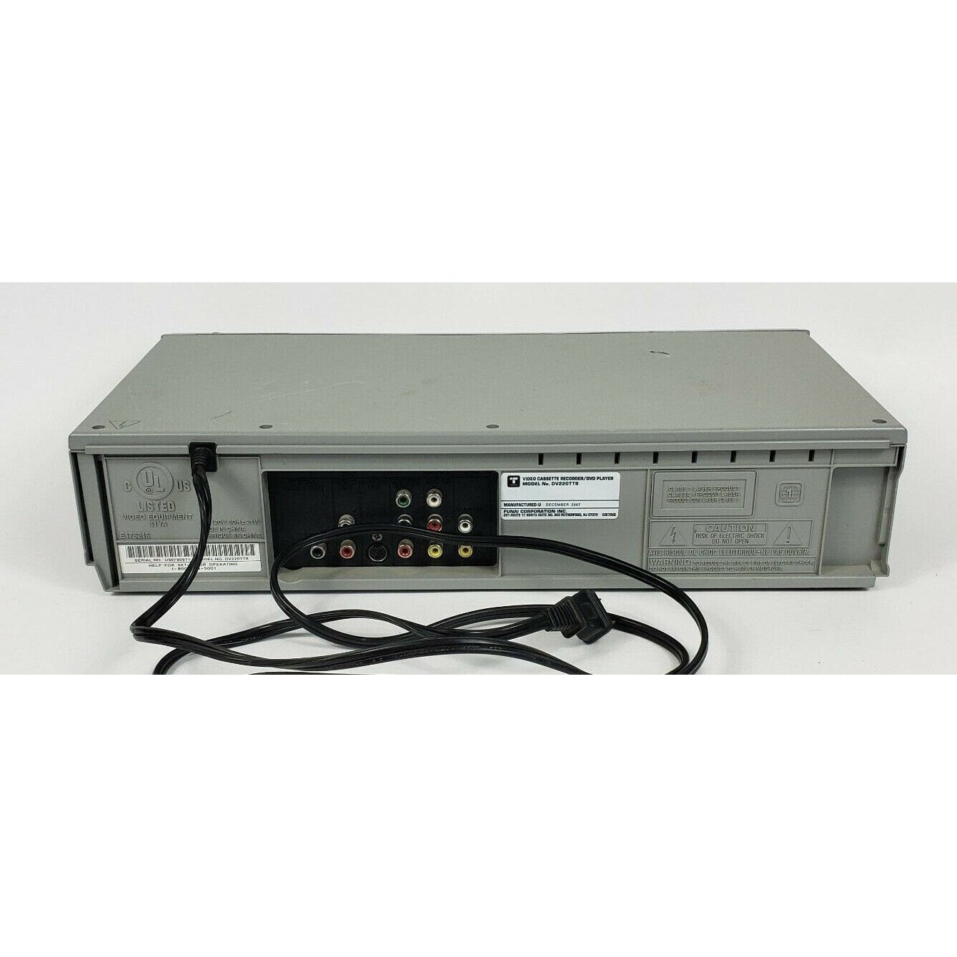 Trutech Funai dv220tt8 DVD VCR Combo with Remote, Cables and Hdmi Adapter