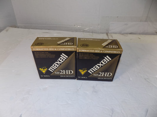 Imation 2HD IBM Formatted 3.5" Floppy Disks 1.44 MB 2 Boxes Of 10 Each