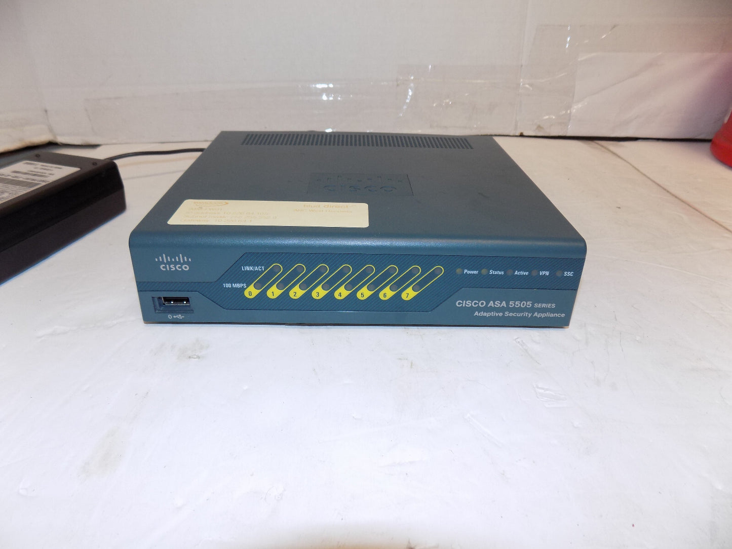 CISCO ASA5505 Network Security Hardware Firewall WITH AC ADAPTER