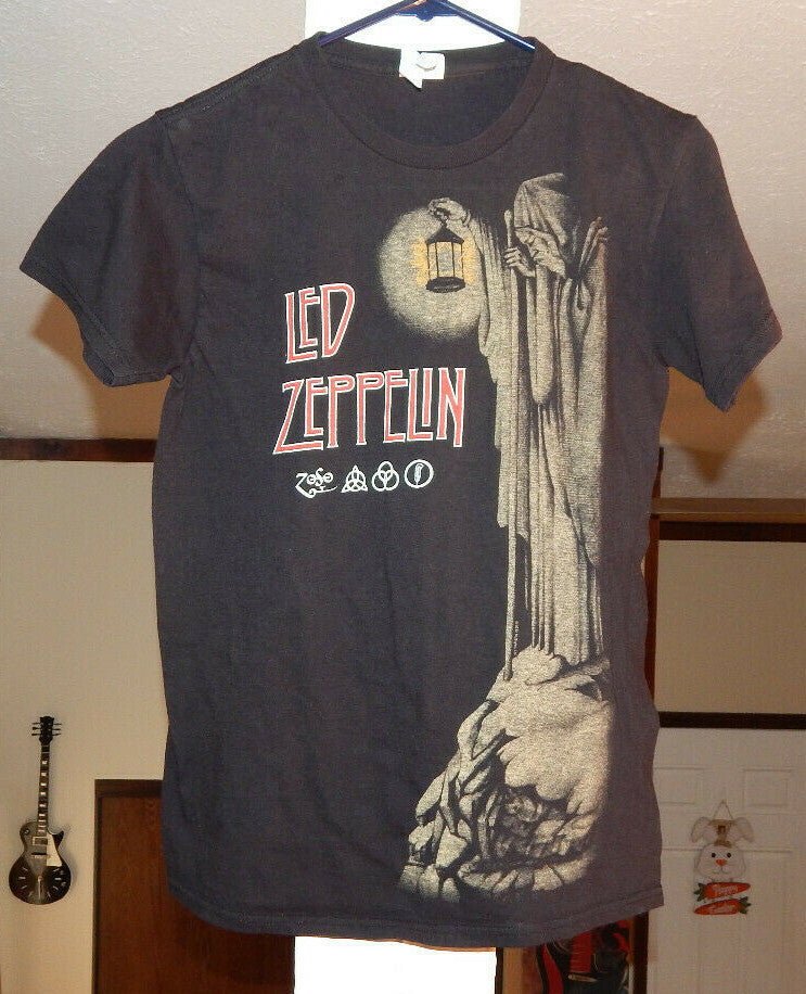 Led Zeppelin Hermit ZOSO T Shirt 90s Classic Rock Size Small