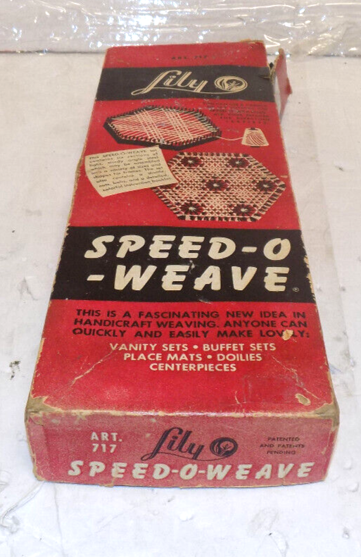 Vintage Lily Speed-O-Weave Loom Kit Frame Hexagon Shape #717