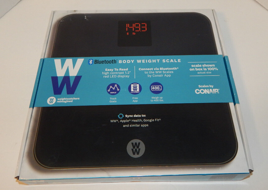 Weight Watchers WW Bluetooth Body Weight Scale by CONAIR New