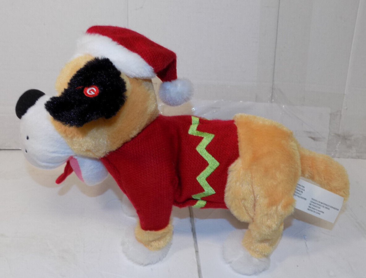 Gemmy Jumping Plush Animated Christmas Puppy Dog Jingle Bells