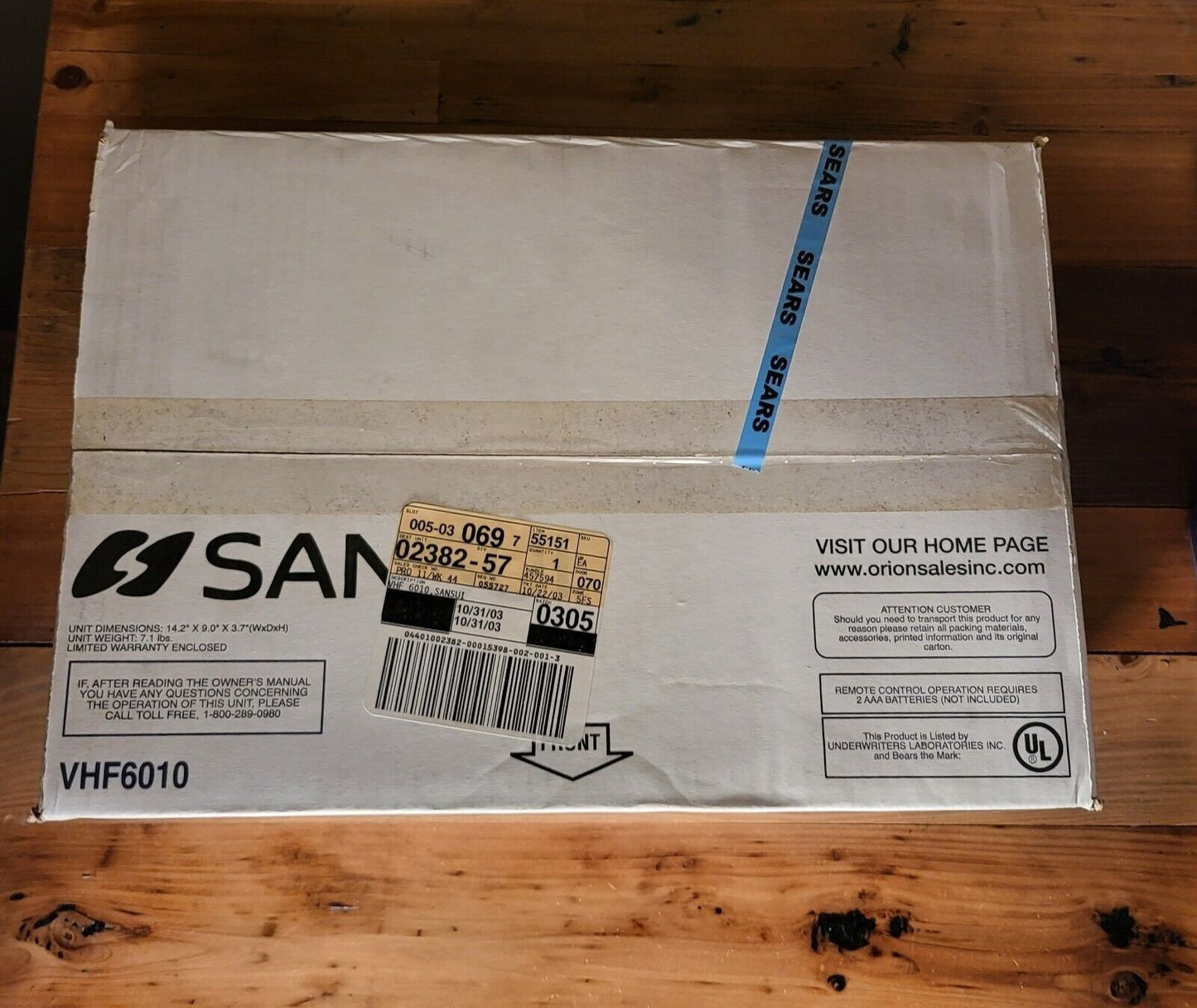 New in Box Sansui VHF6010 4 Head Hi Fi VHS VCR VHS Player with Hdmi Adapter