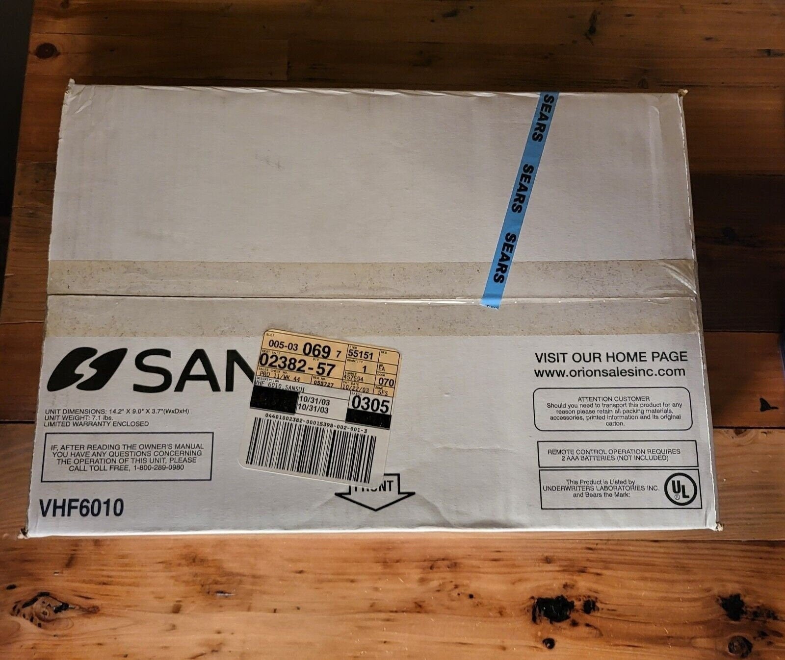 New in Box Sansui VHF6010 4 Head Hi Fi VHS VCR VHS Player with Hdmi Adapter