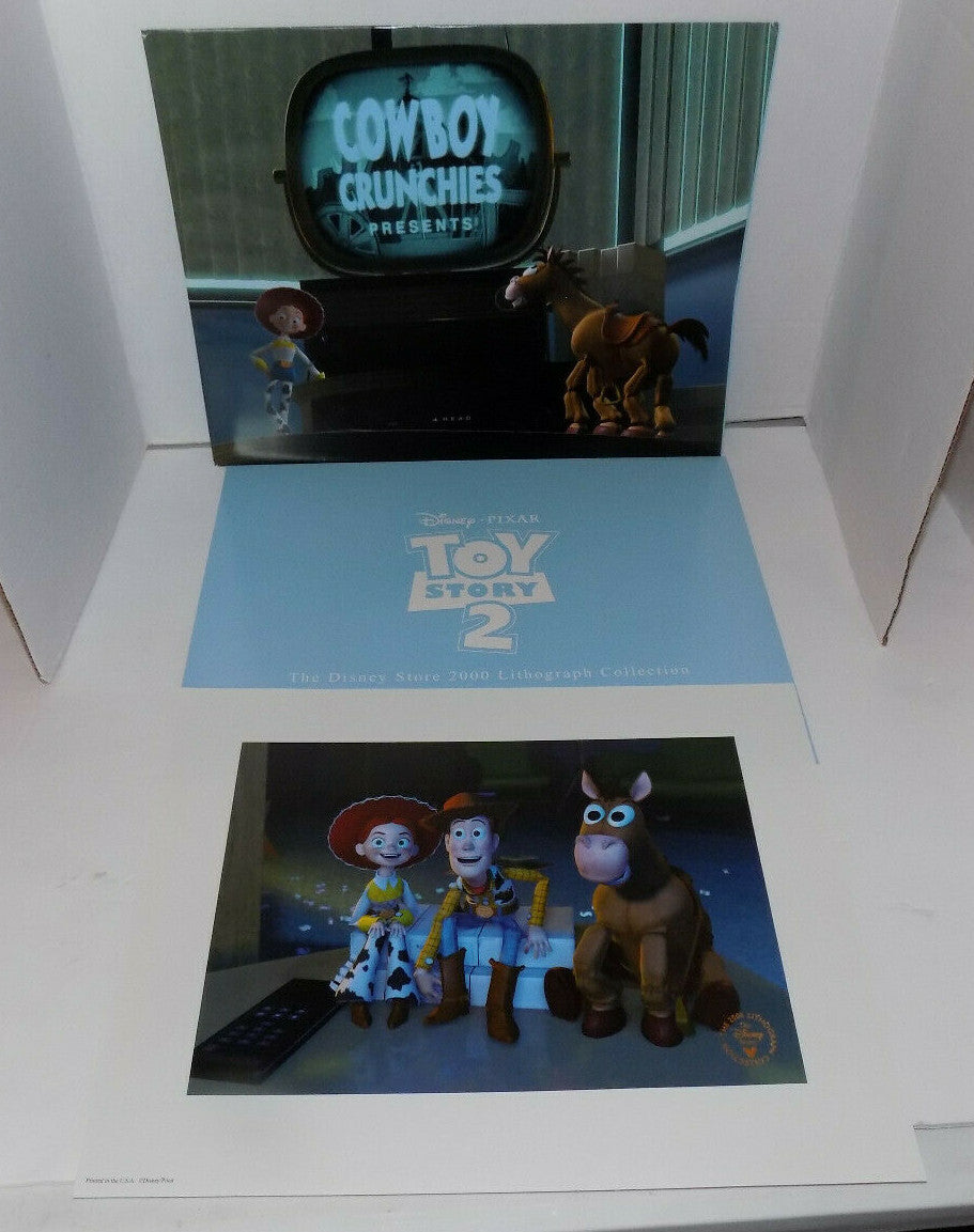 Disney's Toy Story 2 Lithograph 2000 Cowboy Crunchies Presents 