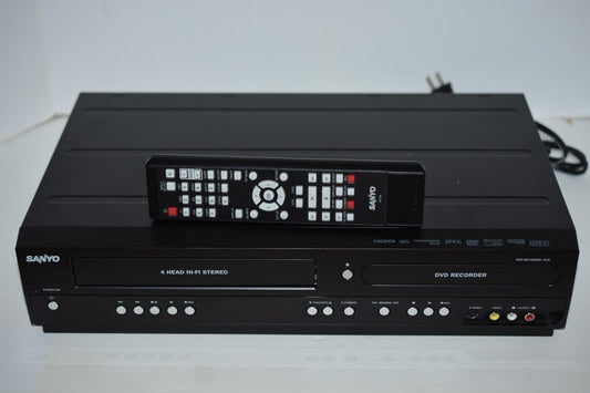 Sanyo FWZV475 DVD Recorder VCR Combo 1 Button Vhs to Dvd Dubbing with Remote