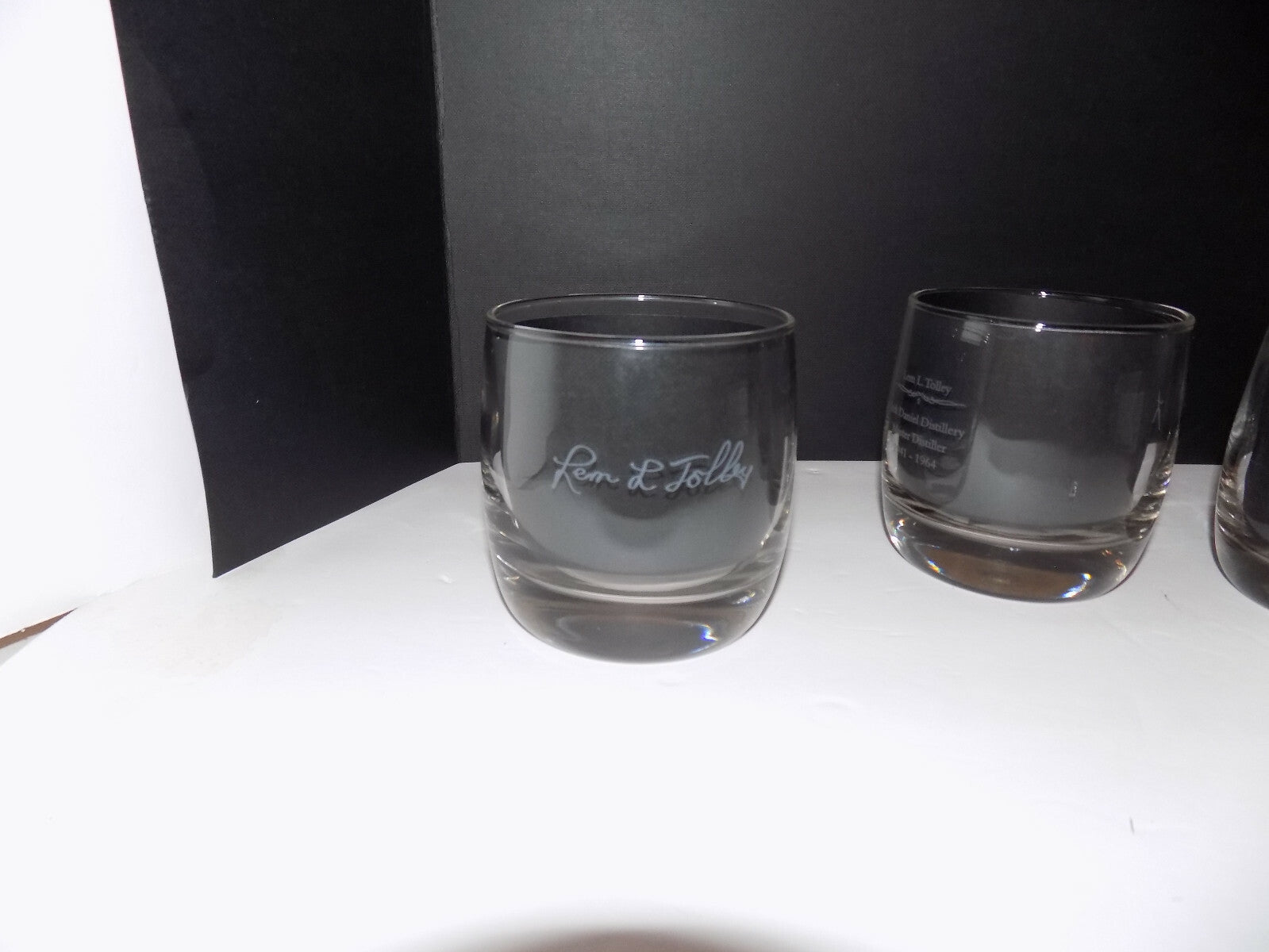 Set of 3 Jack Daniels Master Distillers Etched Glasses