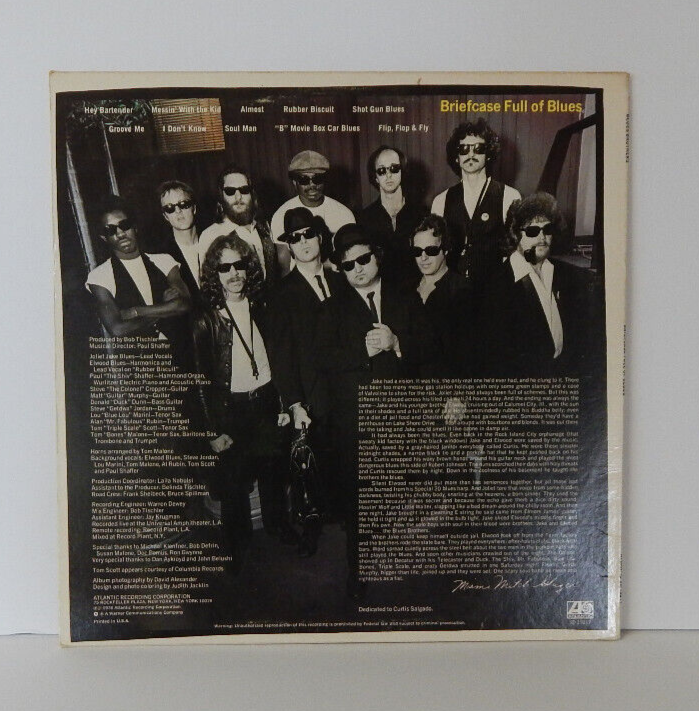Blues Brothers Briefcase Full of Blues Vinyl LP Record 1978 VG