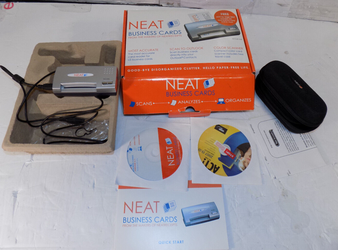 Complete Neat Receipts Business Cards Mobile Color Scanner Neat Receipts 2008