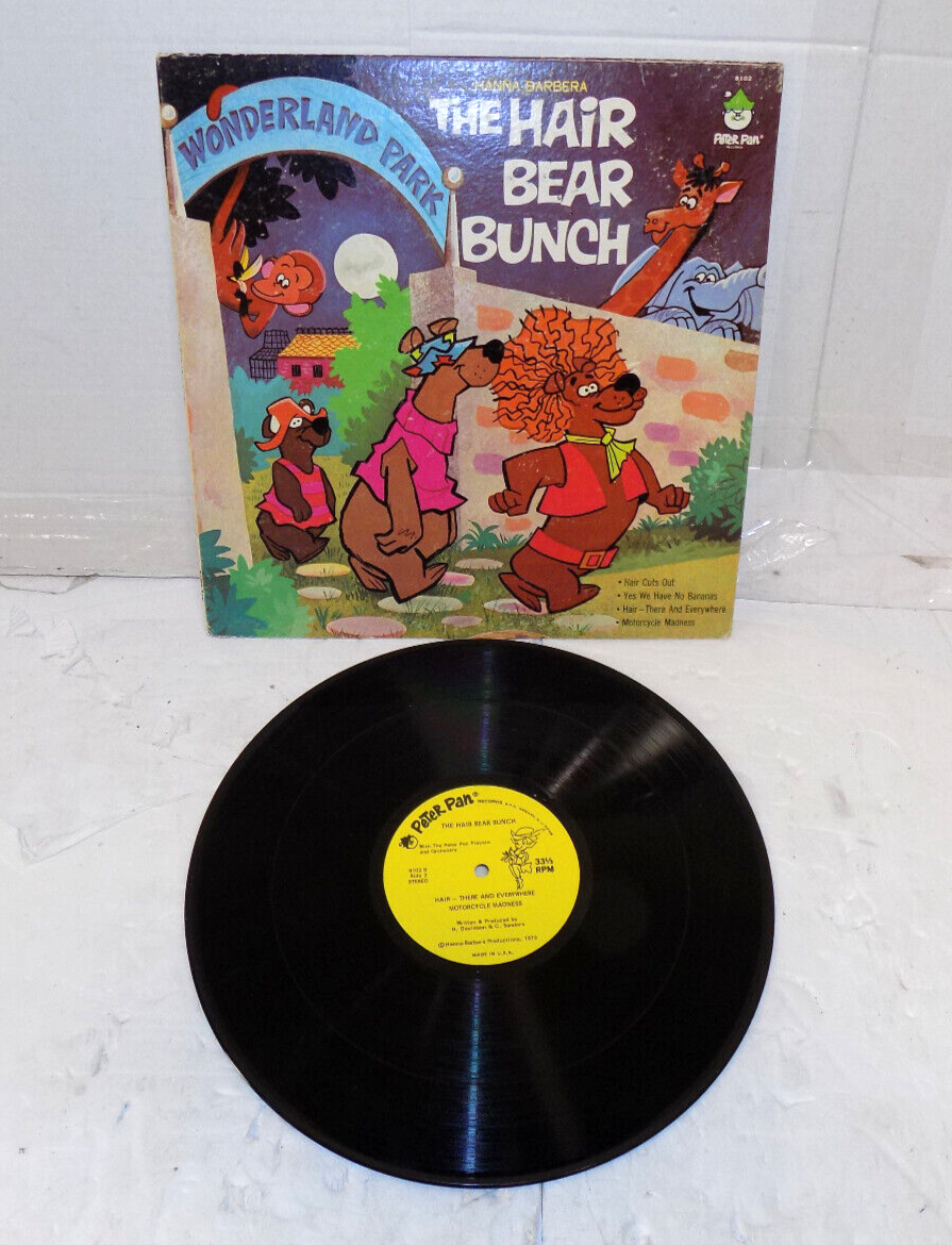 The Hair Bear Bunch LP Vinyl Record - Hanna-Barbera Productions