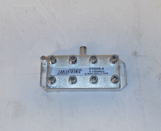 Cable Tronix 8 Way Coax Audio Splitter 5 - 1000 Mhz CTGHS-8