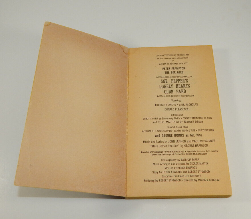 Sgt. Pepper's Lonely Hearts Club Band 1978 Pocket Paperback