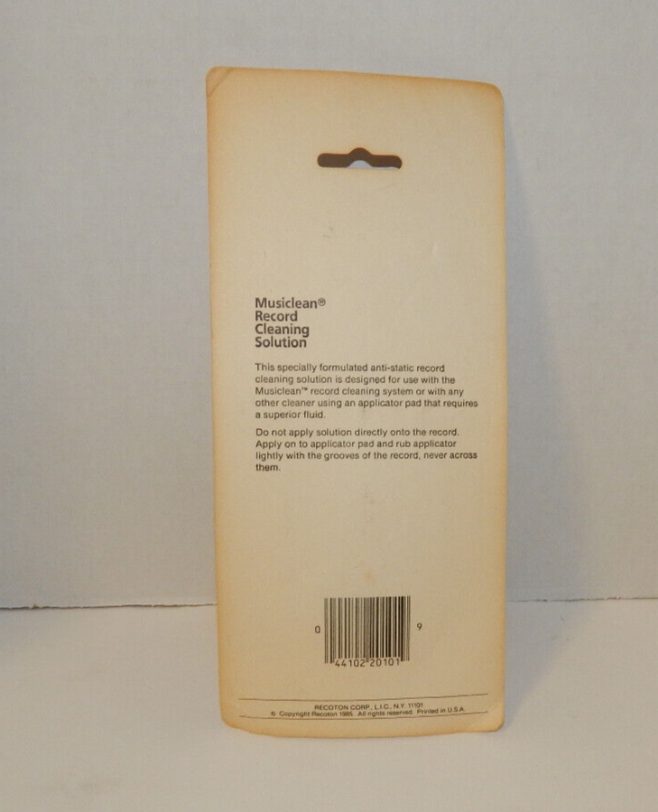 Recoton Music Musiclean Record Cleaning Solution 1.25 oz Vinyl Record Cleaner