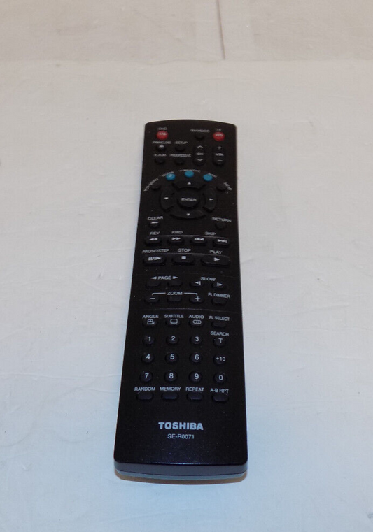 Toshiba SE-R0071 DVD Player Remote Control - Tested