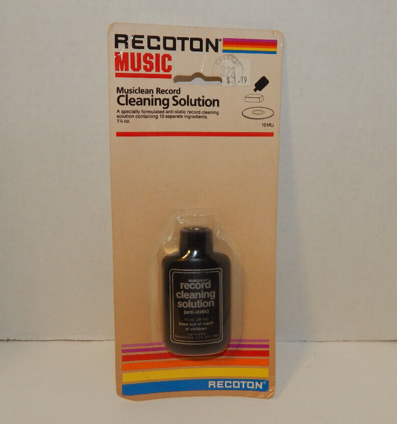 Recoton Music Musiclean Record Cleaning Solution 1.25 oz Vinyl Record Cleaner