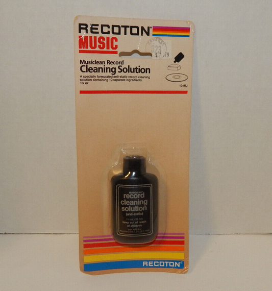 Recoton Music Musiclean Record Cleaning Solution 1.25 oz Vinyl Record Cleaner