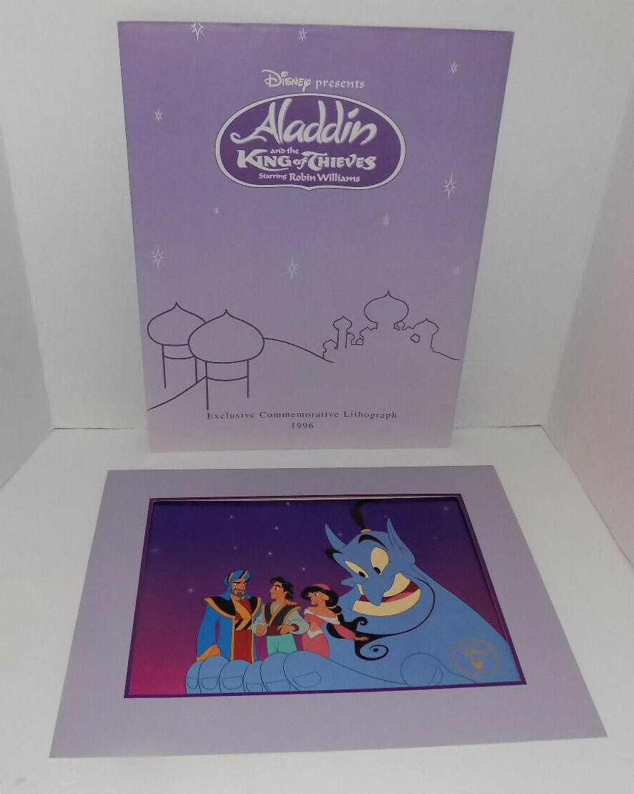 Disney's Aladdin And The King Of Thieves Exclusive Commemorative Lithograph 1996