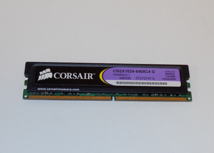 Corsair XMS2 1GB DDR2 Memory CM2X1024-6400C4 G XMS6404v2.1