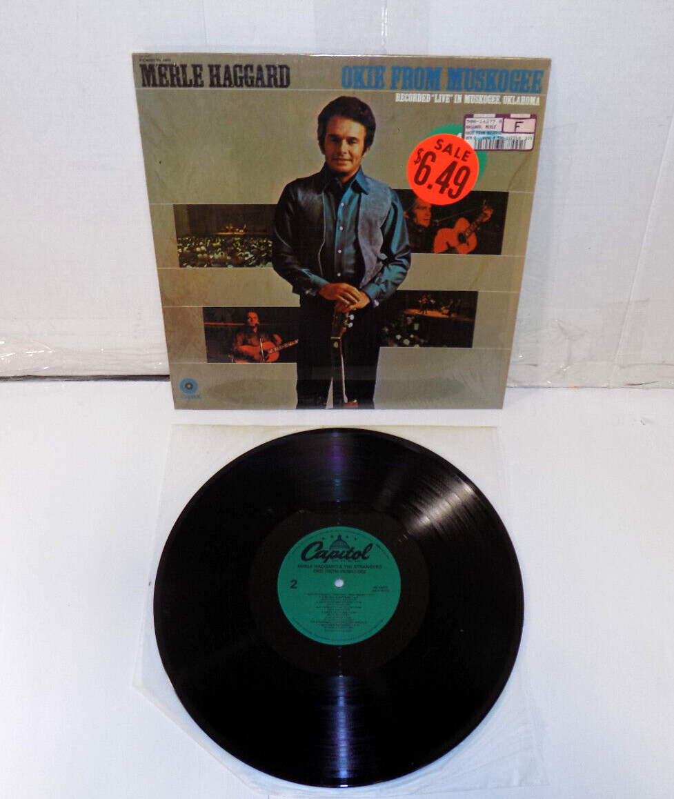 Merle Haggard & The Strangers ‎– Okie From Muskogee (Live) 1969 Vinyl LP VG/VG+